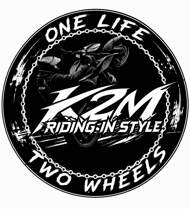 Logo K2M — One Life Two Wheels